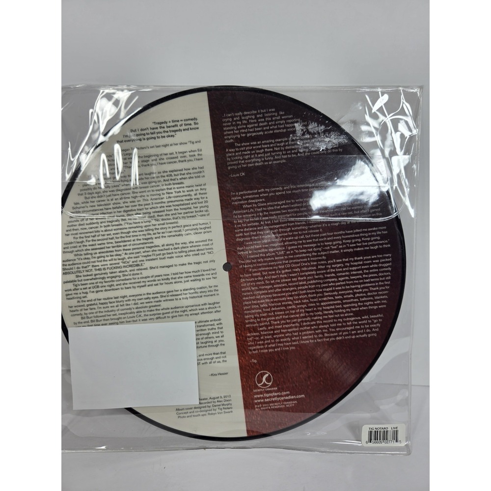 Tig Notaro Live ( Exclusive) - New Music 2012 Vinyl - Picture 2 of 3